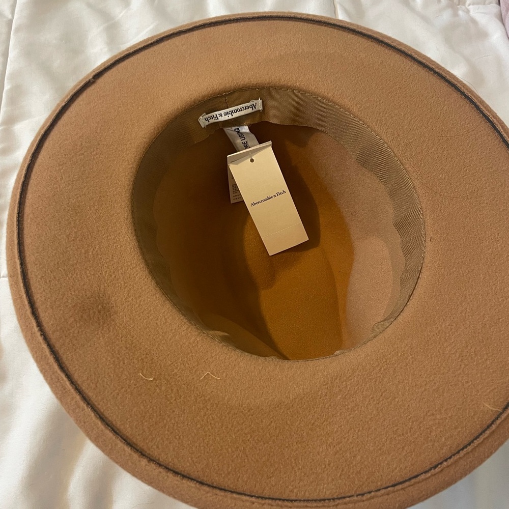 Tan Women's Fedora Hat - Picture 2 of 4